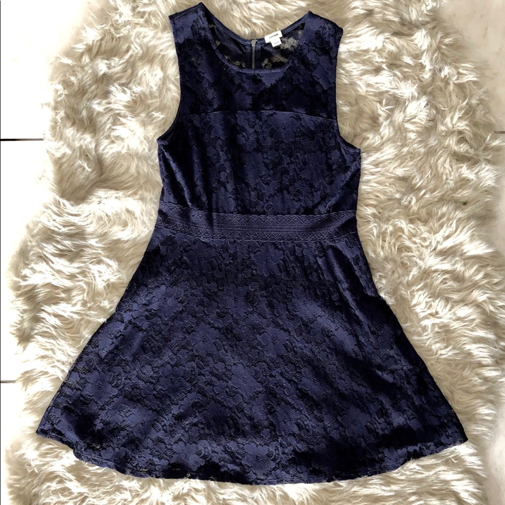 Navy Lace Garage Dress